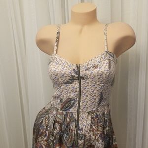 XX1 paisley Print Lined Swing Dress Size Medium M